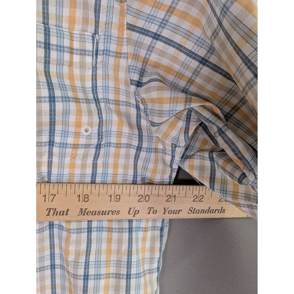 Columbia PFG Super Tamiami Mens M Plaid Short Sleeve Fishing Shirt - Picture 5 of 7